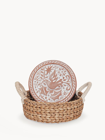 Bread Warmer & Basket - Bird Round