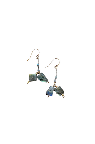 Del Mar Earrings in Labradorite