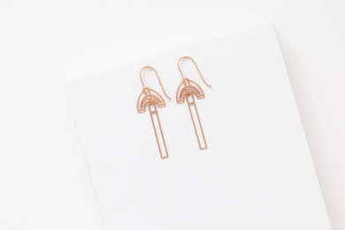 FERRARA Earrings | archway stainless steel earrings