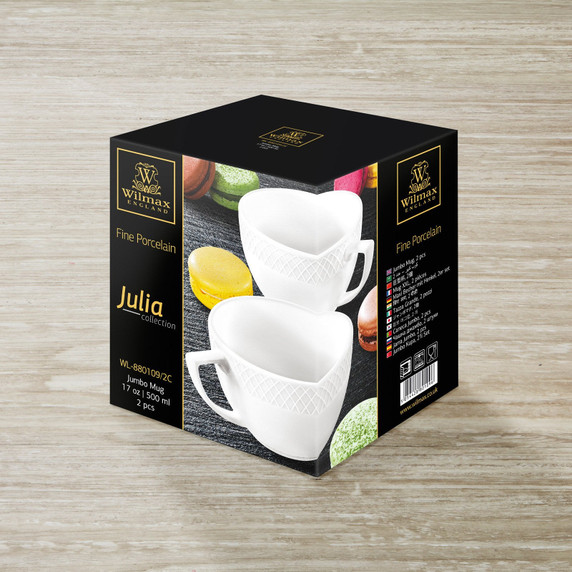 White Jumbo Coffee / Cappuccino Mug 17 Oz