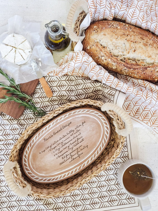 Bread Warmer & Basket - Recipe Oval