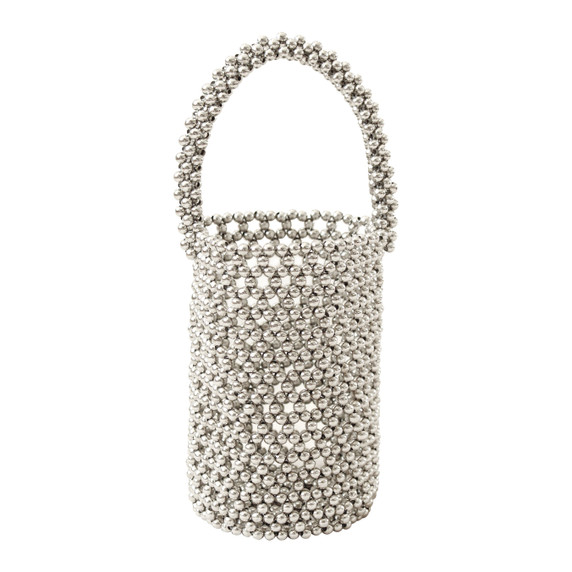 SILVA Metallic Beads Bucket Bag