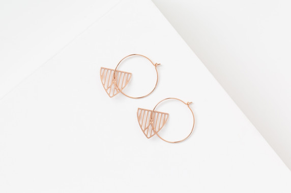 WINCHESTER Earrings | geometric hoop earrings