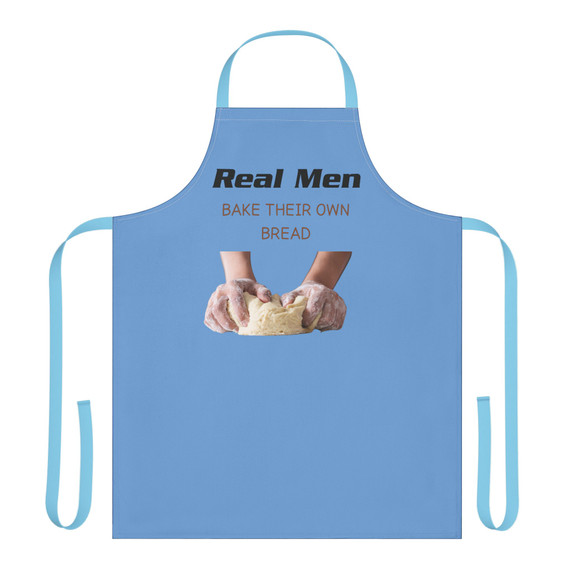 Real men bake bread apron