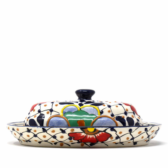 Artisan mexican butter dish