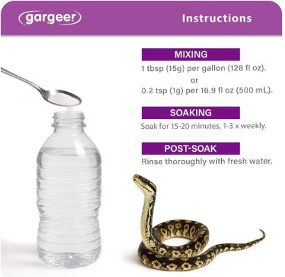 ReptiShed' Shedding Aid Soak Powder for All Reptiles