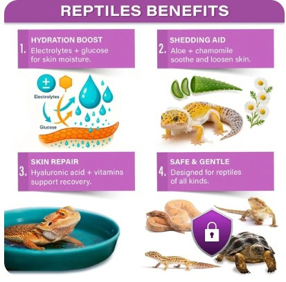 ReptiShed' Shedding Aid Soak Powder for All Reptiles