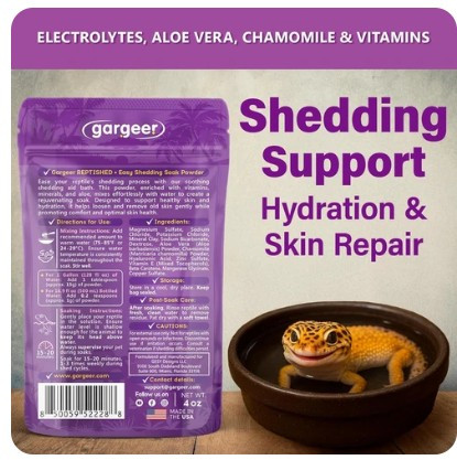 ReptiShed' Shedding Aid Soak Powder for All Reptiles