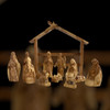 Olive Wood Collectors Nativity Set with Wisemen and Gifts with Open Large Stable