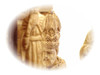 Olive Wood Crown Nativity Set (15 Pieces Set)