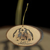 Nativity Ornament with Bark