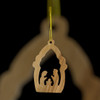 Nativity in a Hollow Tree Ornament