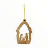 Nativity in a Hollow Tree Ornament