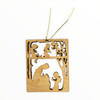 Olive Wood Nativity W / Angels Ornament