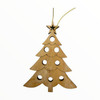 Olive Wood Tree with Holes and a Star Ornament