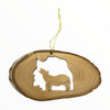 Standing Wolf Ornament with Bark