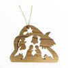 Christmas House & Nativity Scene Ornament