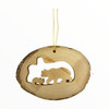 Bear Family Ornament with Bark