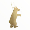 Olive Wood Standing Bear Ornament