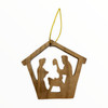 Nativity in a Manger Ornament