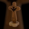 Standing Olive Wood Comfort Cross with Dove and magnetic base from the Holy Land