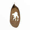 Holy family Ornament with Bark