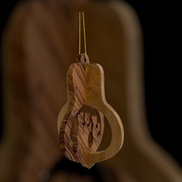 Small 3-D Nativity with Three Kings Ornament