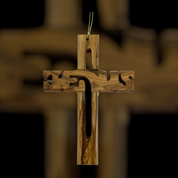 Jesus Name Cross with hole