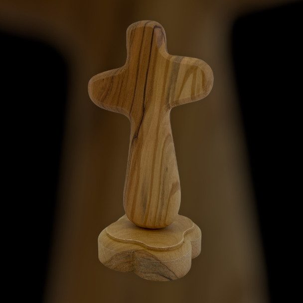 Standing Olive Wood Comfort Cross-Magnetic