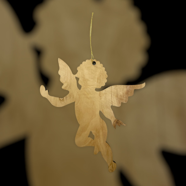 Flat Christmas Angel Ornament