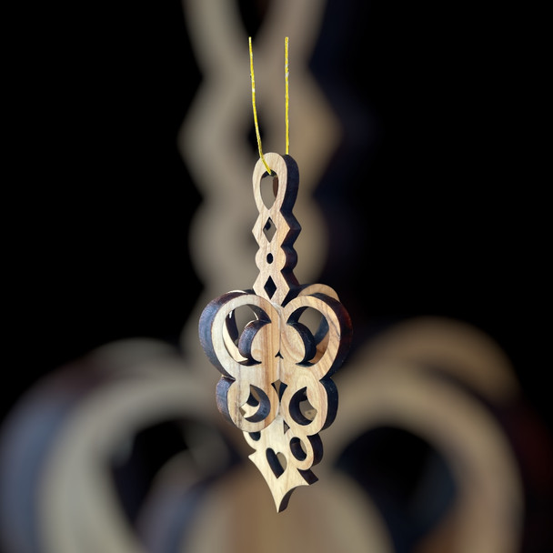 3D Christmas Heart Design Ornament