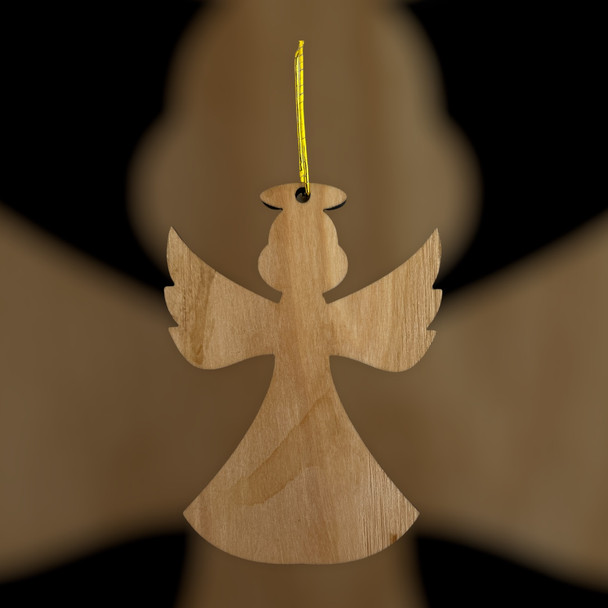 Pointed Wing Angel Ornament Laser