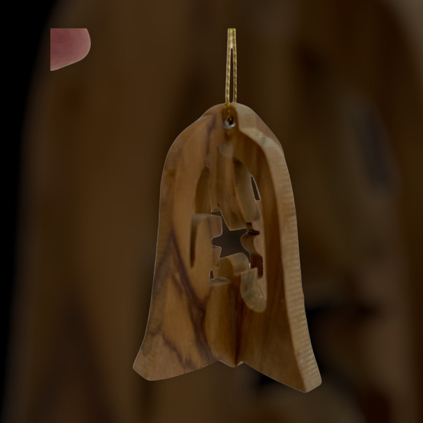 3D The Star and Nativity Bell Ornament