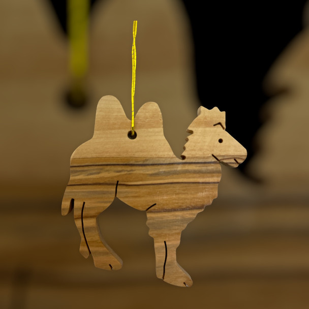 Olive Wood Camel with Two Humps