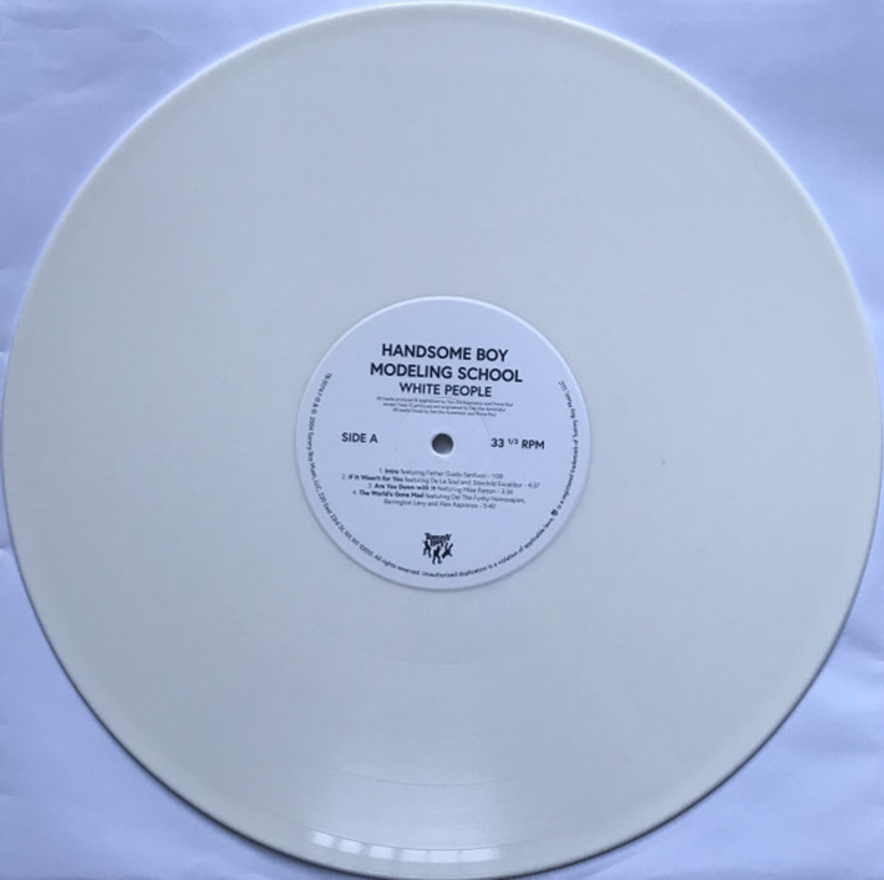 Handsome Boy Modeling School og 2LP レコード Handsome Boy Modeling School: White People (Colored Vinyl
