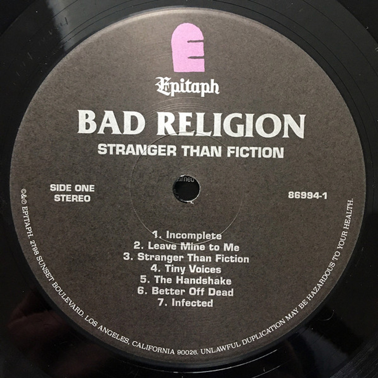 STRANGER THAN FICTION - BAD RELIGION (#045778699414) - Omega