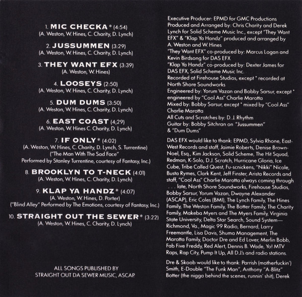 DEAD SERIOUS - DAS EFX (#075679182722) - Omega Music