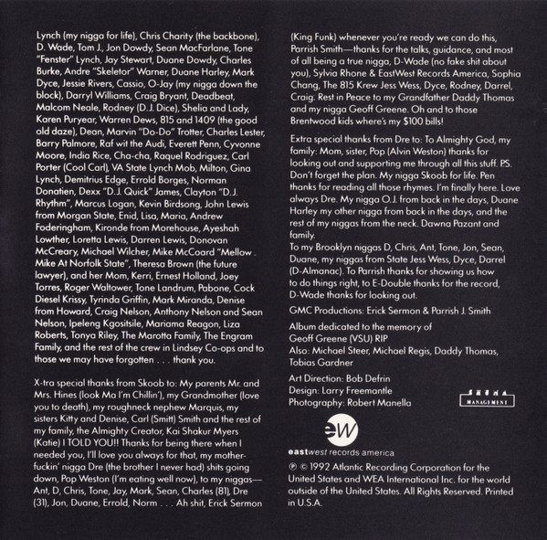 DEAD SERIOUS - DAS EFX (#075679182722) - Omega Music
