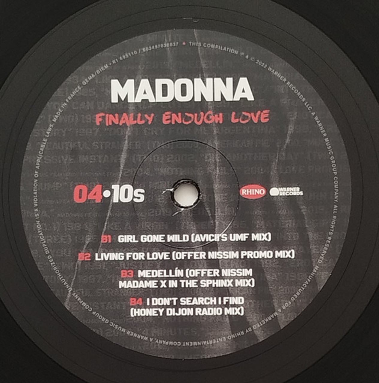 Finally Enough Love - Madonna (#081227883553) - Omega Music