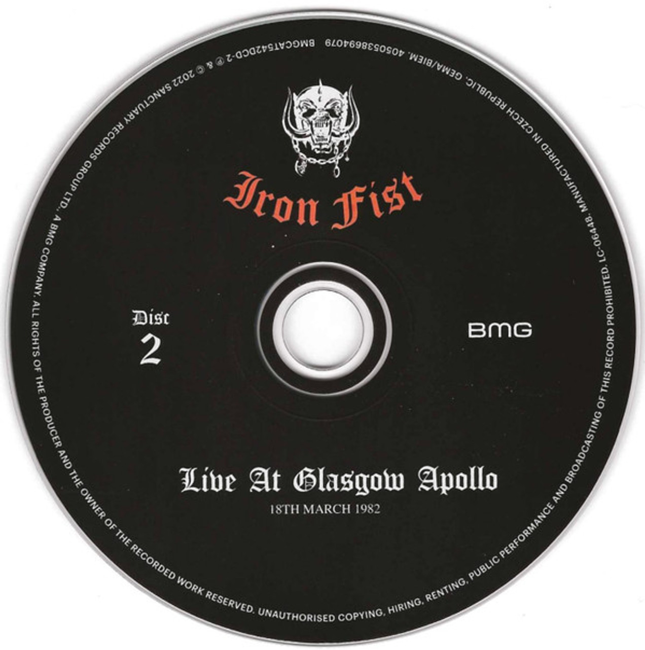 Iron Fist (40th Anniversary Edition) - Motorhead (#4050538694055)