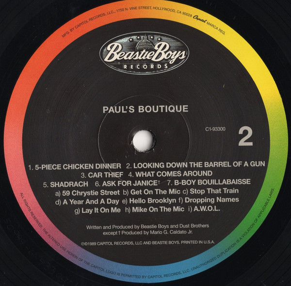 PAUL'S BOUTIQUE - BEASTIE BOYS (#5099969330018) - Omega Music