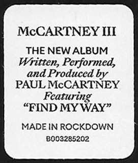 MCCARTNEY III - MCCARTNEY, PAUL (#602435136561) - Omega Music