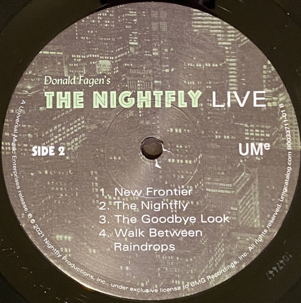 LP Donald Fagen Donald Fagens The Nightfly Live B003371101 UMe 未開封 /00260 Amazon.com: Donald Fagen's The Nightfly Live [LP]: CDs & Vinyl