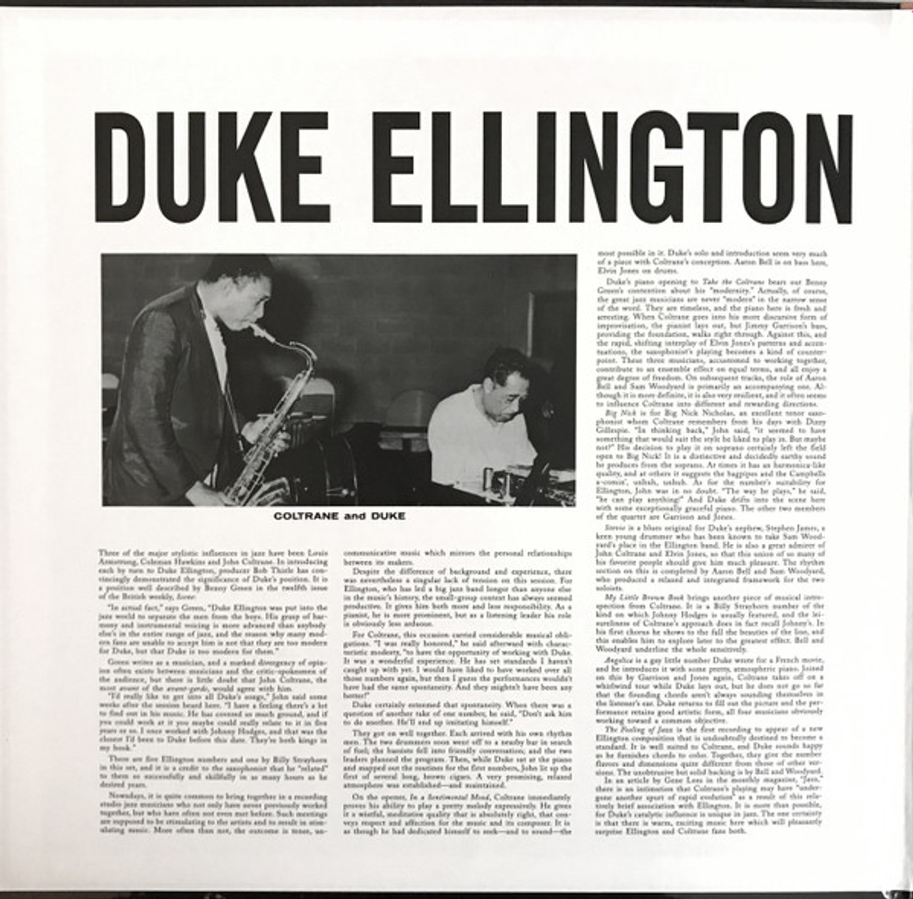 60sプレスDuke Ellington & John Coltrane Duke Ellington & John Coltrane: Duke Ellington & John