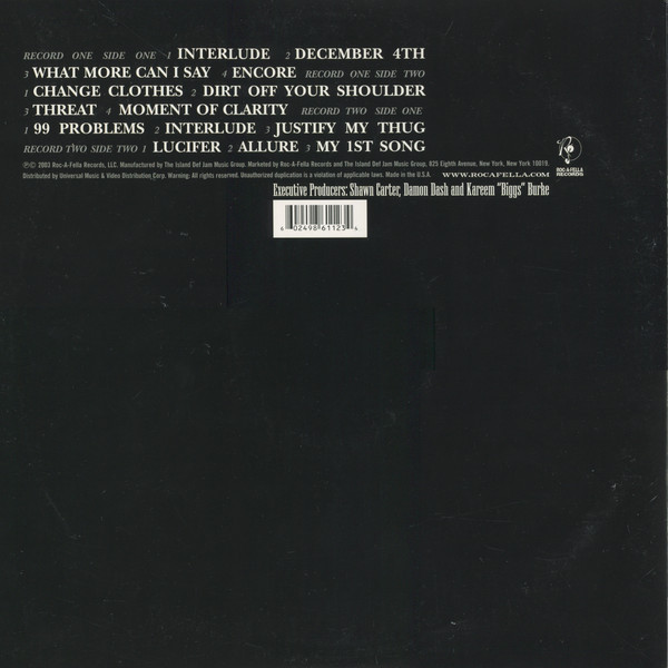 BLACK ALBUM - JAY-Z (#602498611234) - Omega Music