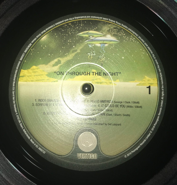 ON THROUGH THE NIGHT - DEF LEPPARD (#602508007224) - Omega Music