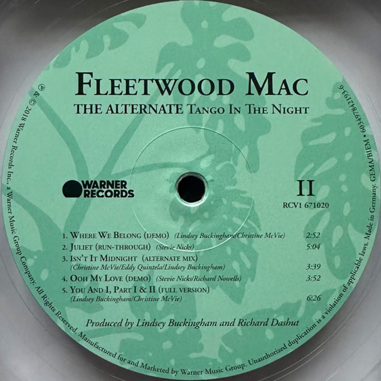 FLEETWOOD MAC『The Alternate Collection』 The Alternate Collection (Crystal Clear) [7LP Box Set