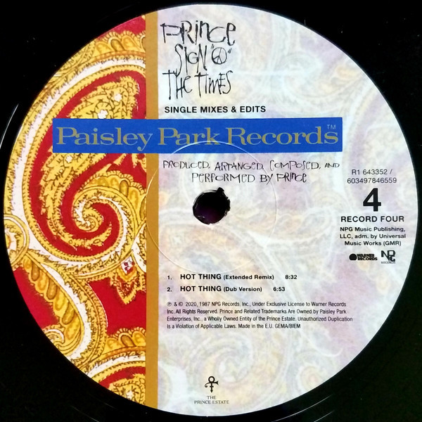SIGN O' THE TIMES - PRINCE (#603497846559) ☆・【LPレコード