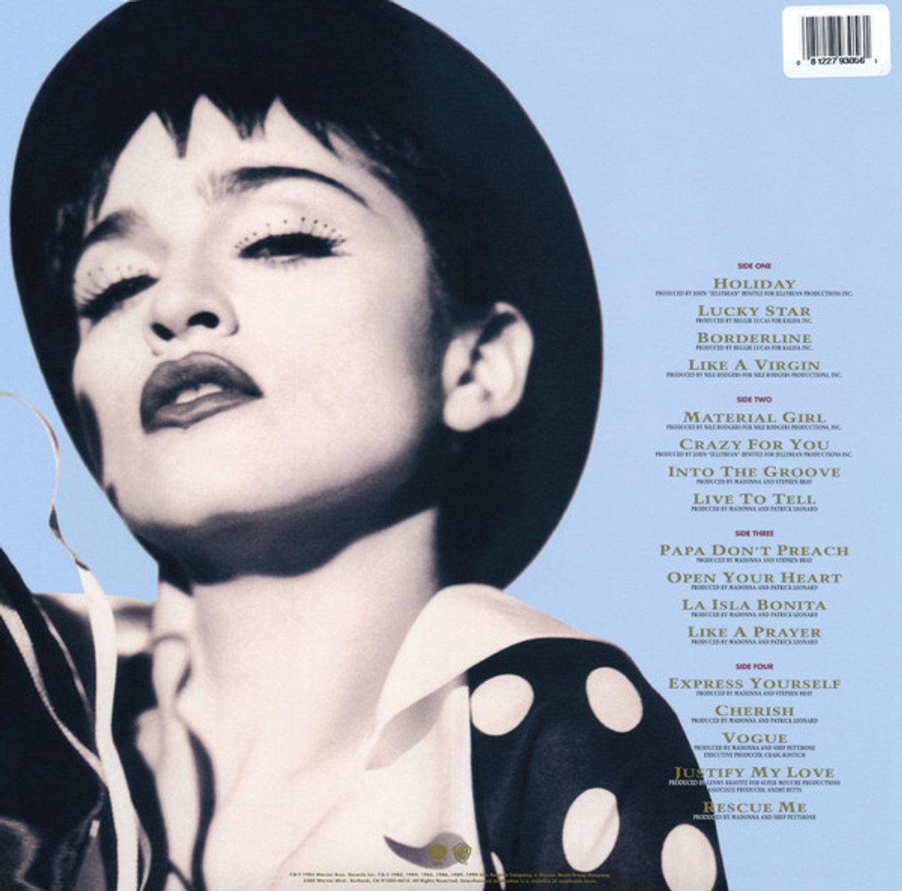 欧2LP Madonna The Immaculate Collection 603497859344 Sire /00660 2Lp Madonna The Immaculate Collection 603497859344 Sire
