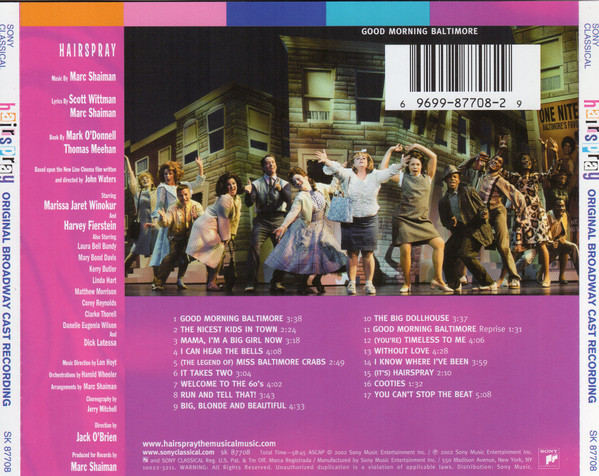 USED* HAIRSPRAY - ORIGINAL BROADWAY CAST (#696998770829) - Omega Music
